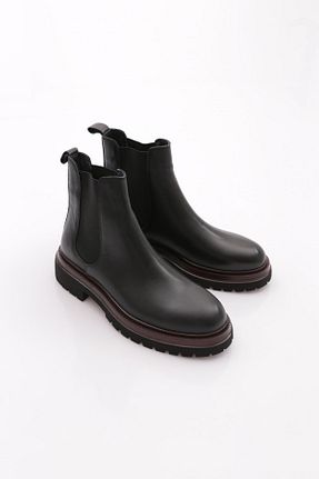 بوت / نیم بوت مشکی مردانه چرم خالص Dgn - کد 925237382