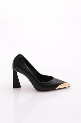 کفش پاشنه بلند کلاسیک مشکی زنانه چرم مصنوعی Dgn - کد 925238155