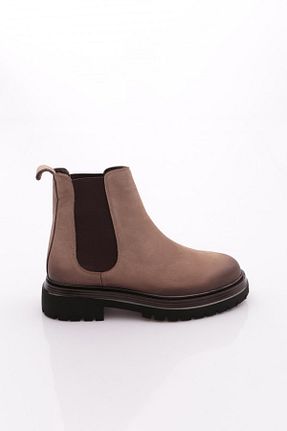 بوت / نیم بوت بژ مردانه چرم خالص Dgn - کد 925237313