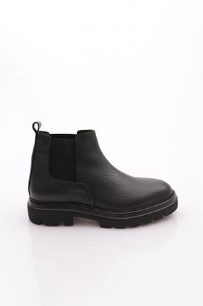 بوت / نیم بوت مشکی مردانه چرم خالص Dgn - کد 925237408
