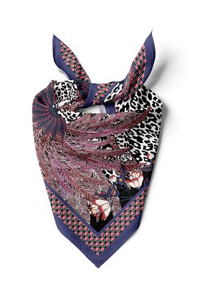 دستمال گردن رنگی زنانه پلی استر D scarf - کد 924639021