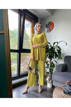 ست بالاتنه و پائین تنه حجاب سبز زنانه Relaxed NİSUM MODA - کد 925288394