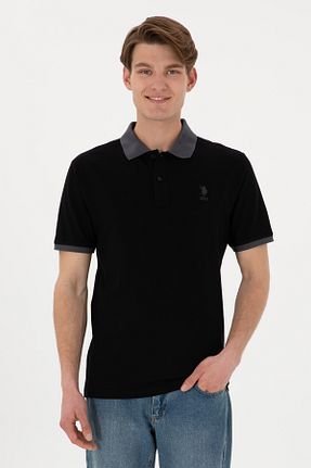 پولوشرت مشکی مردانه پنبه ای U.S. Polo Assn. - کد 925290940