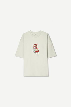 تیشرت طوسی مردانه Relaxed Bershka - کد 925308872