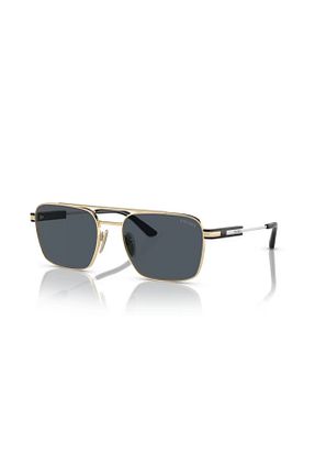 عینک آفتابی طلائی زنانه UV400 Prada - کد 748665778