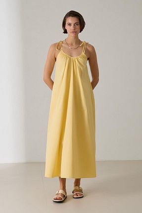 لباس زرد زنانه بافتنی Setre - کد 925824416