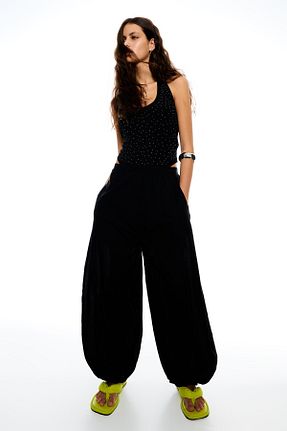 بادی مشکی زنانه یقه دگاژه Bershka - کد 925326073