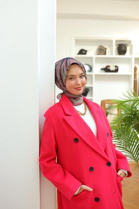 روسری سرمه ای پنبه ای Silk Home - کد 888598834