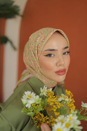 روسری زرد پنبه ای Silk Home - کد 855991746