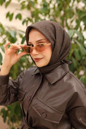 روسری قهوه ای پنبه ای Silk Home - کد 879486457