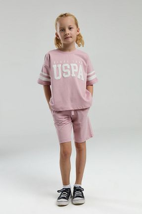 ست لباس راحتی صورتی بچه گانه %100 پنبه U.S. Polo Assn. - کد 925776859
