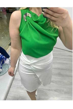 دامن سفید زنانه پارچه MODA - کد 925351486