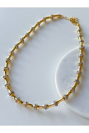 گردنبند جواهر طلائی زنانه منجق CHARMLUCKY - کد 859234969