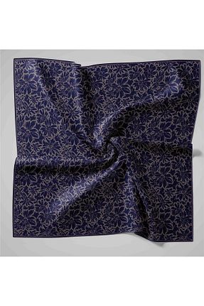 روسری سرمه ای پنبه ای Silk Home - کد 896895844