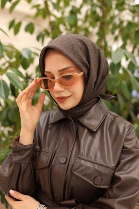 روسری قهوه ای پنبه ای Silk Home - کد 879486457