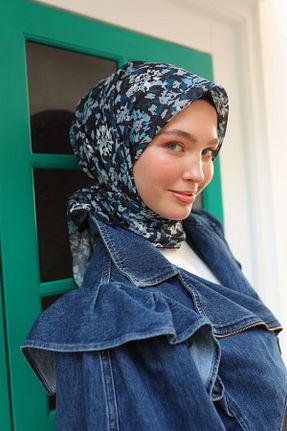 روسری مشکی پنبه ای Silk Home - کد 890812901