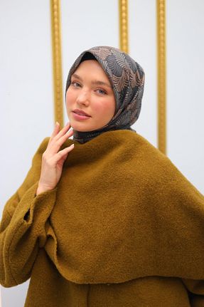 روسری طوسی پنبه ای Silk Home - کد 897164482