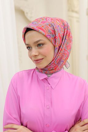 روسری صورتی پنبه ای Silk Home - کد 906021200