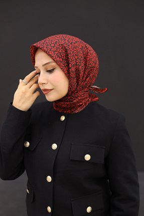 روسری قرمز پنبه ای Silk Home - کد 879484830
