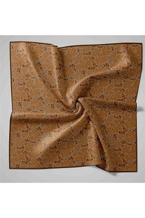 روسری نارنجی پنبه ای Silk Home - کد 896896023
