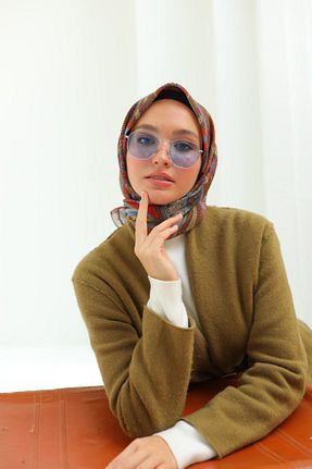 روسری نارنجی پنبه ای Silk Home - کد 888163030