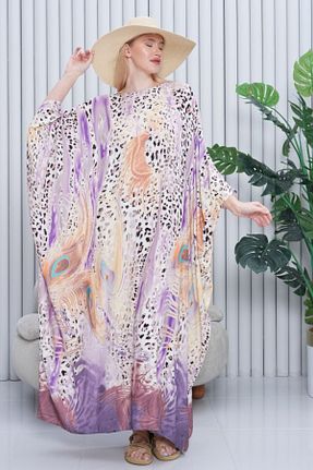 لباس حجاب بنفش زنانه سایز بزرگ Eceyaman moda - کد 925331278