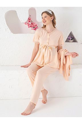ست لباس راحتی بارداری زنانه مخلوط ویسکون JENİKA - کد 924628257