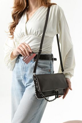 کیف دوشی قهوه ای زنانه چرم مصنوعی FASHION - کد 925395141