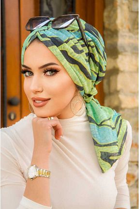 کلاه شنای حجاب سبز زنانه Aişe Tesettür - کد 837443340