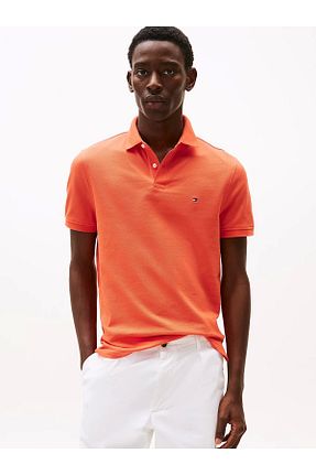 پولوشرت نارنجی مردانه پنبه ای Tommy Hilfiger - کد 900570954
