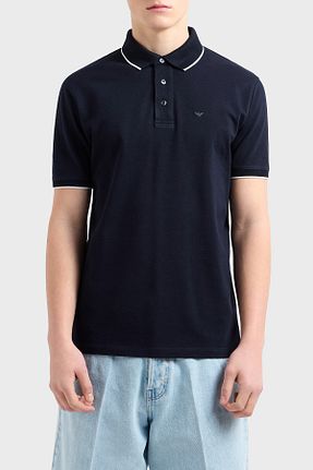 پولوشرت سرمه ای مردانه رگولار Emporio Armani - کد 925800381