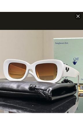 عینک آفتابی سفید زنانه UV400 Ezgi Eraslan boutique - کد 925425822