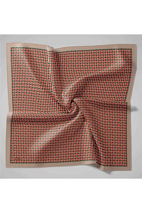 روسری بژ 90 x 90 Silk Home - کد 886667406