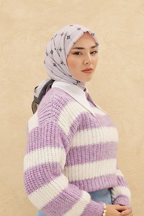 روسری بنفش 90 x 90 Silk Home - کد 792504620