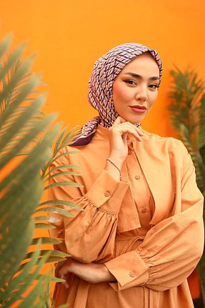 روسری آبی 90 x 90 Silk Home - کد 826956957