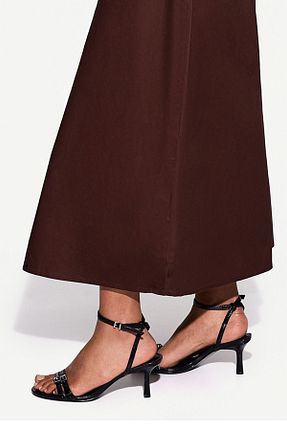 صندل مشکی زنانه پاشنه نازک Bershka - کد 900656664