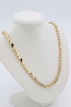 گردنبند استیل ( فولاد ) زرد زنانه استیل (فولاد) XUPING JEWELRY - کد 920773645