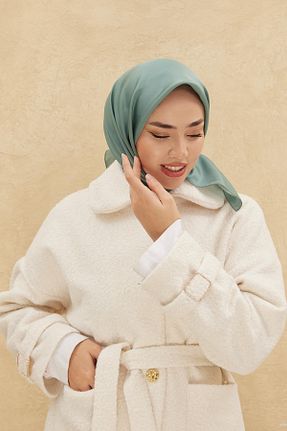 روسری سبز پلی استر Silk Home - کد 792096104