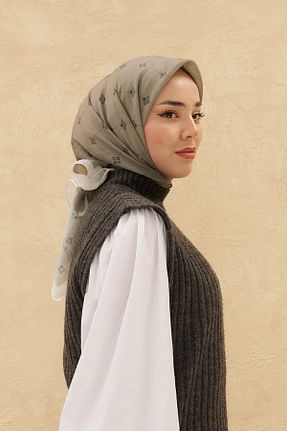 روسری سبز 90 x 90 Silk Home - کد 792505354