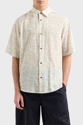 پیراهن نباتی مردانه اورسایز Emporio Armani - کد 925801832