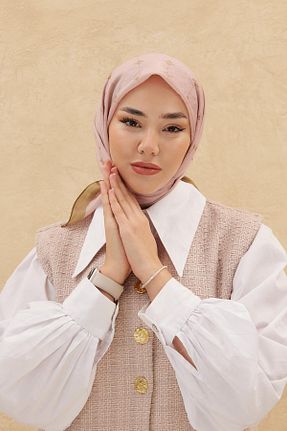 روسری صورتی 90 x 90 Silk Home - کد 792505792