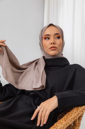 شال طوسی زنانه پنبه ای Silk Home - کد 408272044