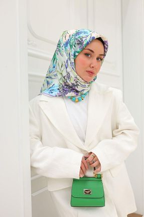 روسری سبز İpek Tivil Silk Home - کد 901808410