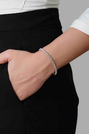 دستبند نقره سفید زنانه 925 عیار So Chic - کد 723349698