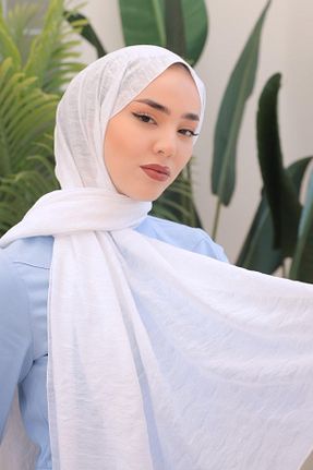 شال سفید زنانه ویسکون Silk Home - کد 838146964