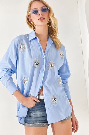 پیراهن آبی زنانه Relaxed Amorti - کد 925432892