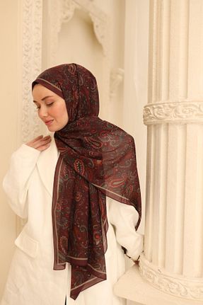 شال زرشکی زنانه Silk Home - کد 920757769