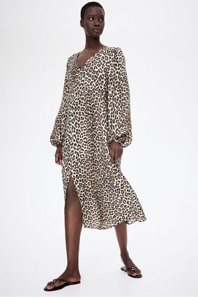 لباس بارداری بژ زنانه رگولار H&M - کد 925432562