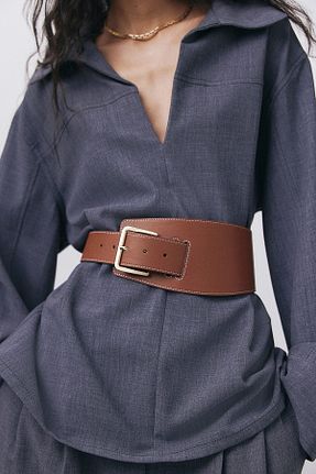 کمربند قهوه ای زنانه چرم مصنوعی H&M - کد 925432164