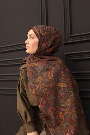 شال قهوه ای زنانه Silk Home - کد 920757723